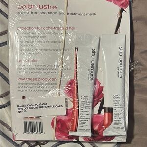 Shu Uemura Color Lustre Hair Care Duo pack of 10 shampoo & hair mask